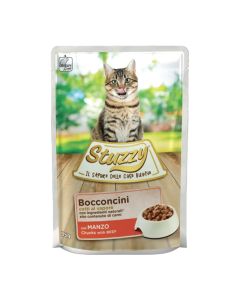 Stuzzy Cat Pouch Βοδινό Κομματάκια 85gr