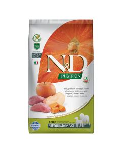 N&D Pumpkin Dog Adult Medium-Maxi με Αγριόχοιρο, Κολοκύθα & Μήλο 2.5kg