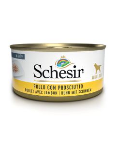 Schesir Dog Φιλετάκια Κοτόπουλου με Ζαμπόν 150gr