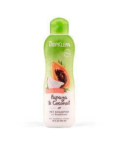 Tropiclean Σαμπουάν & Μαλακτικό Papaya & Coconut 592ml