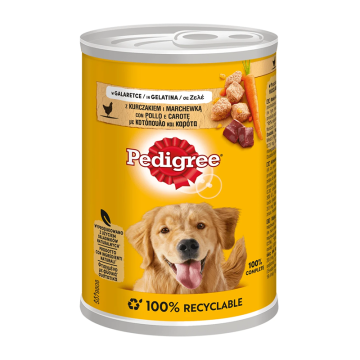 Pedigree με Κοτόπουλο & Καρότα σε Ζελέ 400gr 