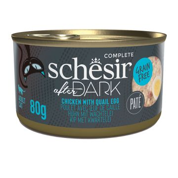 Schesir Cat After Dark Πατέ Κοτόπουλο & Αυγό Ορτυκιού 80gr