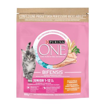 Purina One Junior με Κοτόπουλο & Δημητριακά Ολικής Άλεσης 800gr