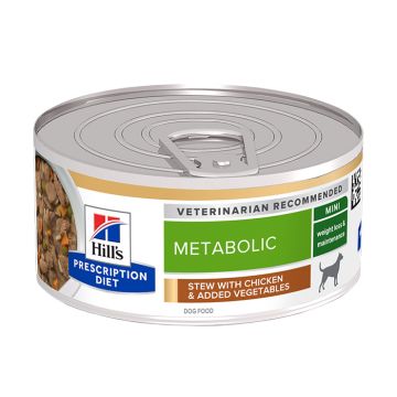 Hill's Prescription Diet Canine Mini Metabolic Stew με Κοτόπουλο & Λαχανικά 156gr