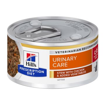 Hill's Prescription Diet Feline c/d Urinary Stress Stew με Κοτόπουλο & Λαχανικά 82gr