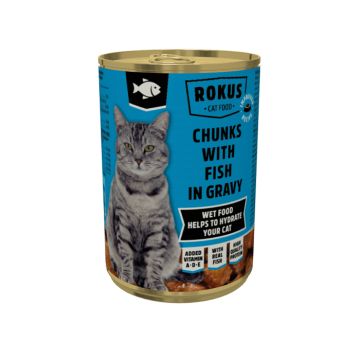 Rokus Γάτας με Ψάρι 415gr