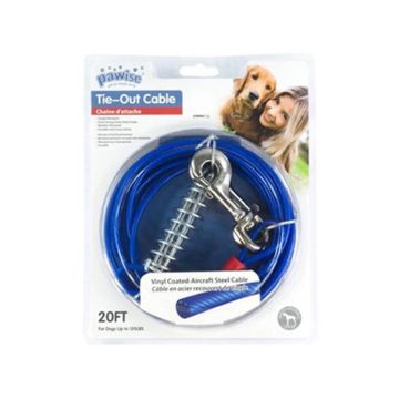 Pawise Συρματόσχοινο Πλαστικό Μπλε Heavy Duty 6m